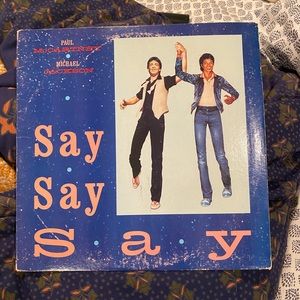 Say Say Say Vinyl Record - McCartney & Jackson